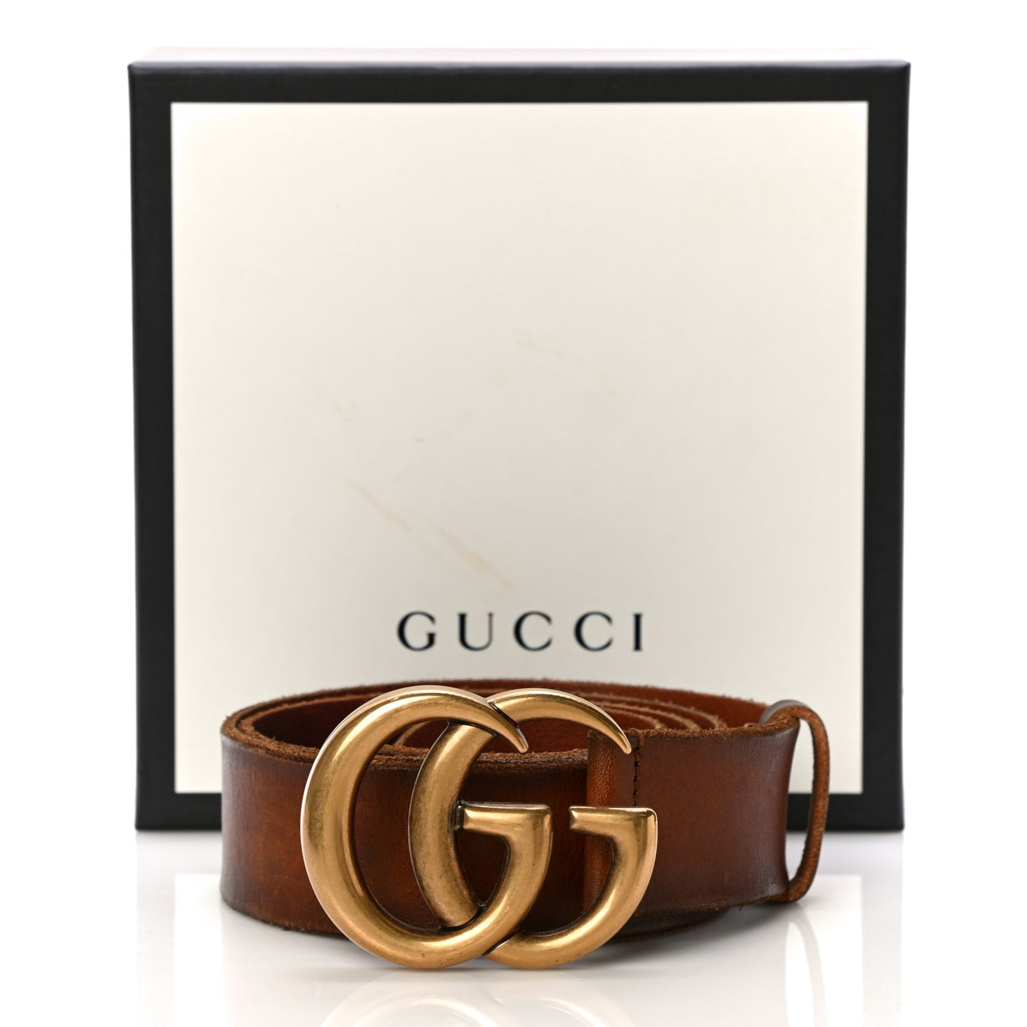 Faded Calfskin Double G 40mm Belt 95 38 Cuir