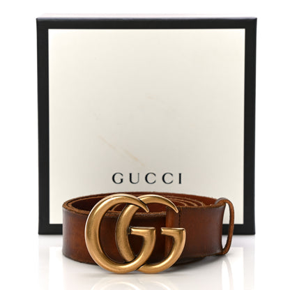 Gucci Faded Calfskin Double G 40mm Belt 95 38 Cuir 17 of 17