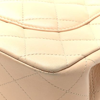 Chanel Lambskin Quilted Jumbo Single Flap Beige Clair 11 of 13