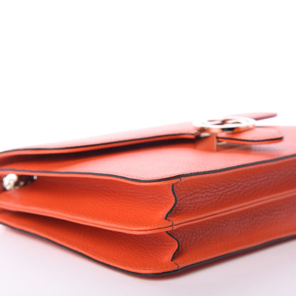Gucci Dollar Calfskin Interlocking G Shoulder Bag Sun Orange 7 of 9