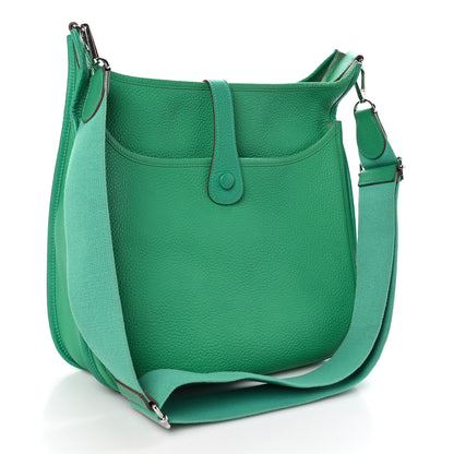 Hermes Taurillon Clemence Evelyne III GM Menthe 3 of 10