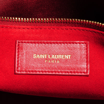 Saint Laurent Smooth Grained Calfskin Large Sac de Jour Carryall Rouge Orient 7 of 8