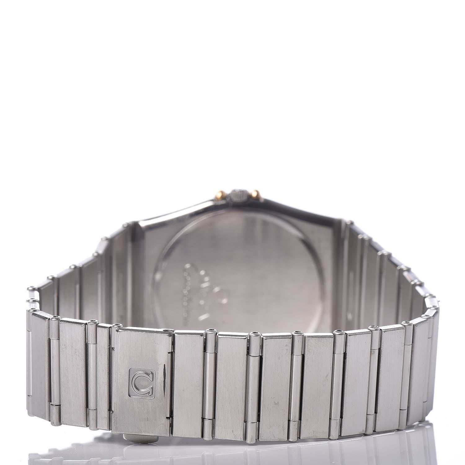 Omega Stainless Steel 18K Yellow Gold 33mm Constellation Quartz Watch Champagne 396.1075 4 of 9
