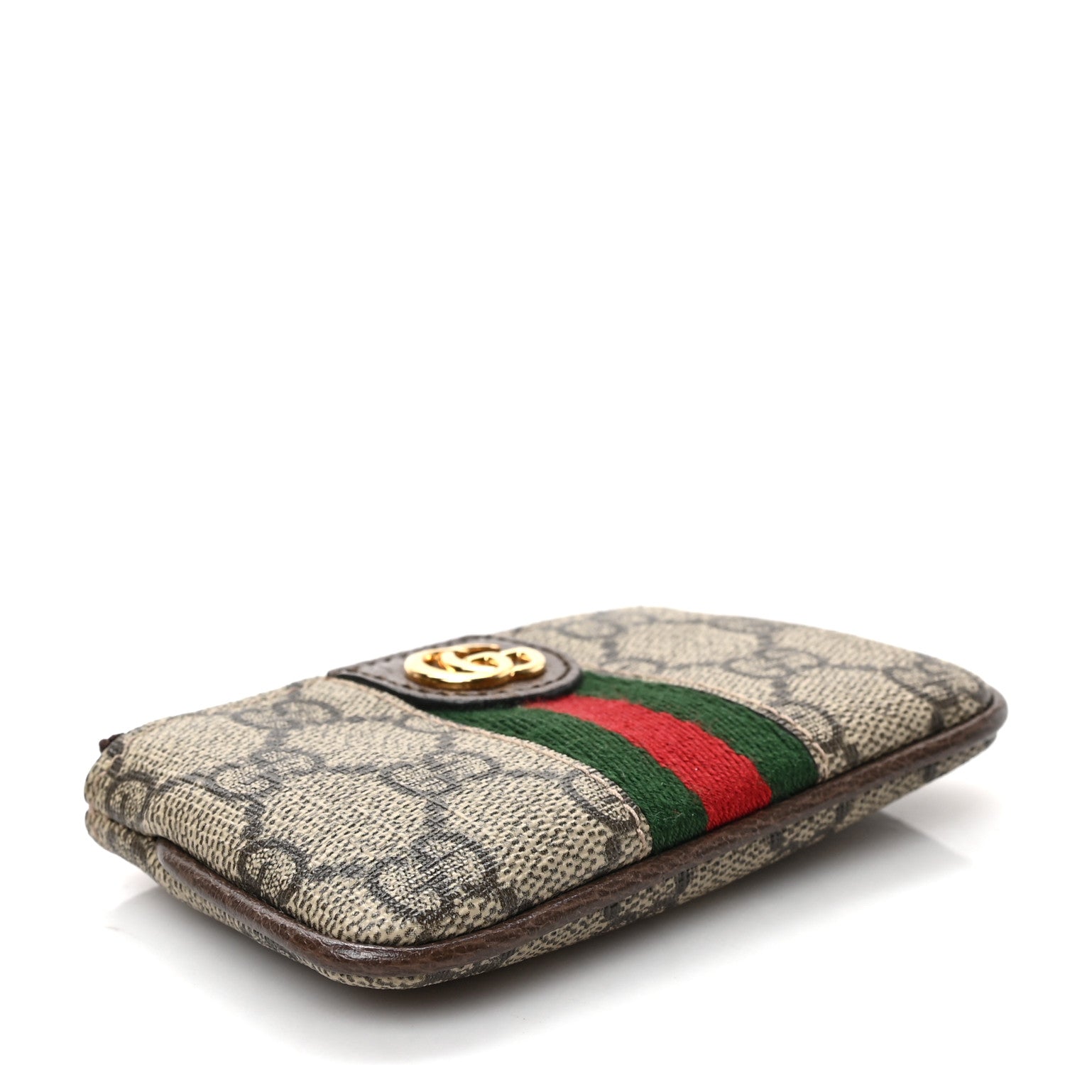 Gucci GG Supreme Monogram Web Ophidia Key Case Beige New Acero 4 of 6