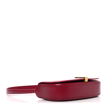Saint Laurent Box Calfskin Mini Voltaire Shoulder Bag Burgundy 4 of 12
