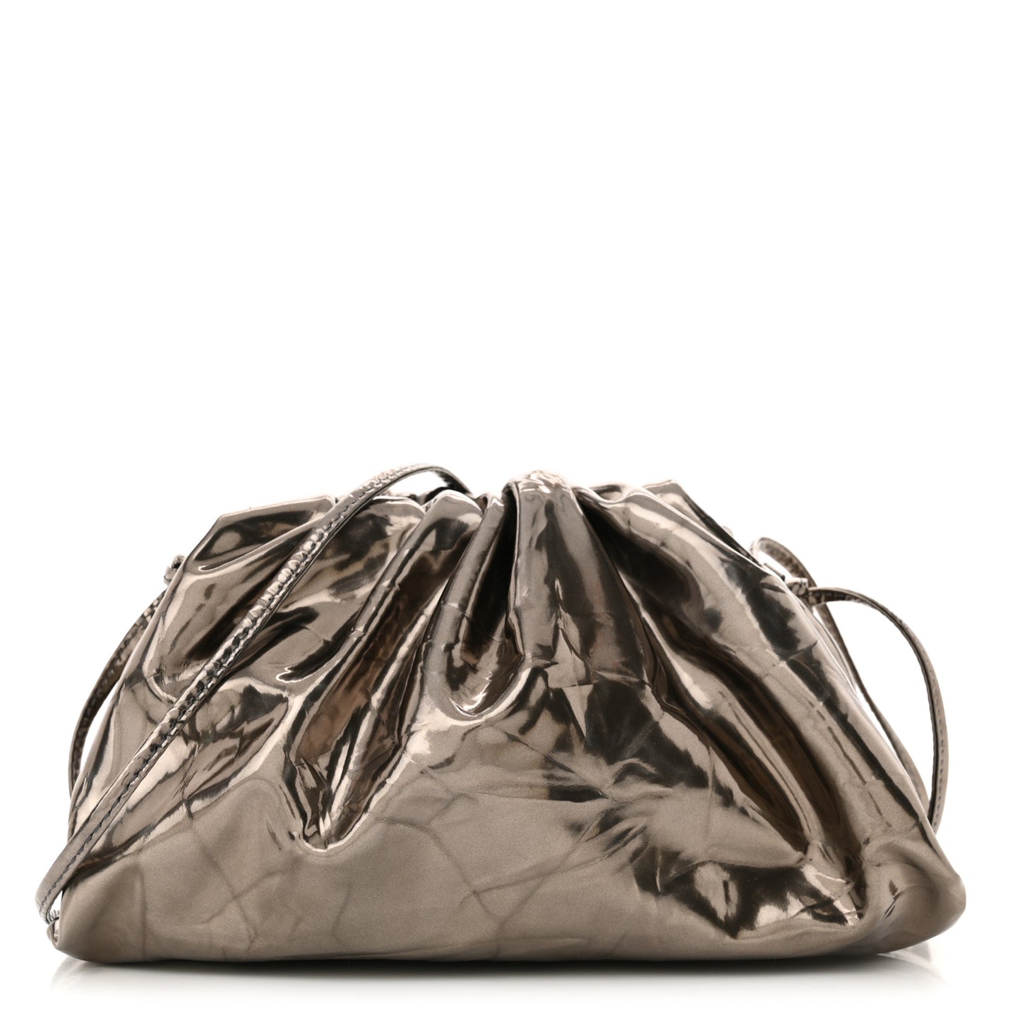 Metallic Crushed Calfskin The Mini Pouch Anchor