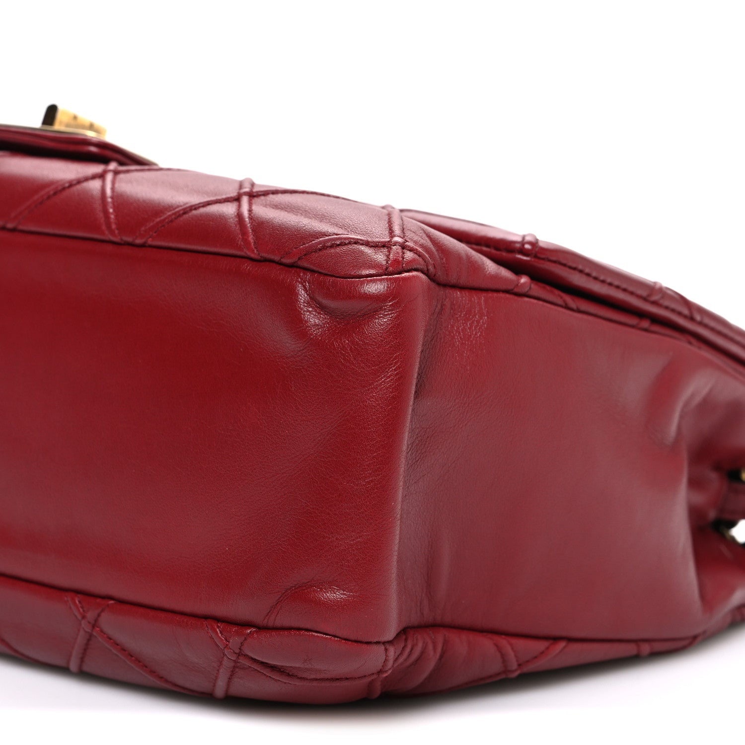 Chanel Calfskin Diamond Debossed Large Cosmos Flap Red 10 of 10