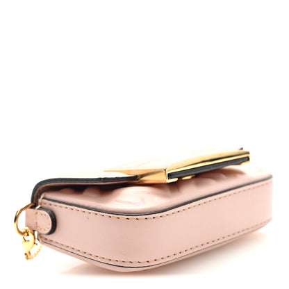 Fendi Nappa Matisse FF Embossed Nano Maxi Buckle Baguette Charm Rosa Quarzo 4 of 9