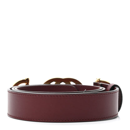 Gucci Calfskin Zumi 30mm Belt 85 34 Vintage Bordeaux 2 of 5