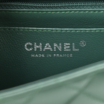 Chanel Lambskin Quilted Mini Square Flap Green 6 of 11
