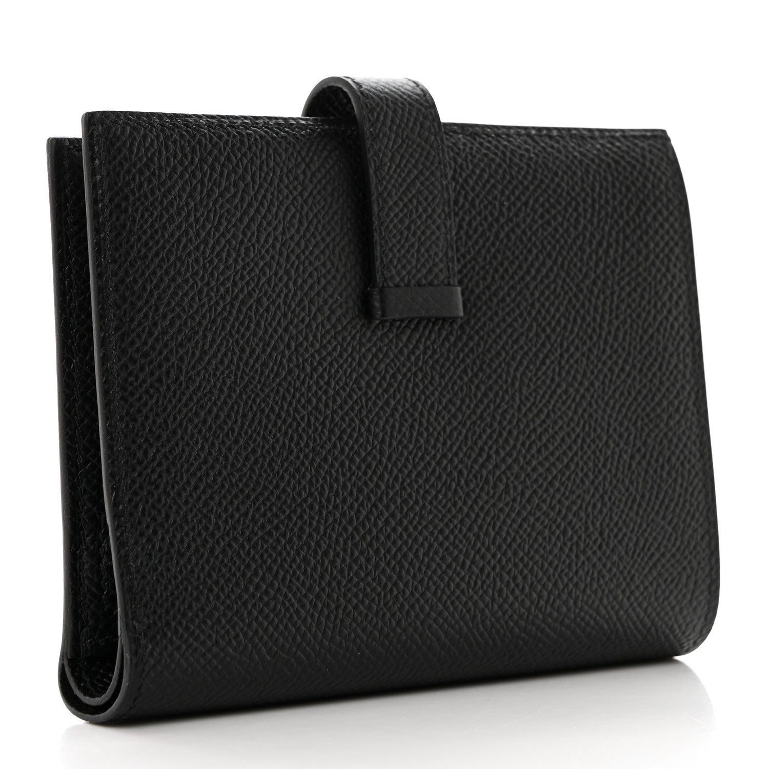Hermes Epsom Monochrome Bearn Compact Wallet Black 3 of 7