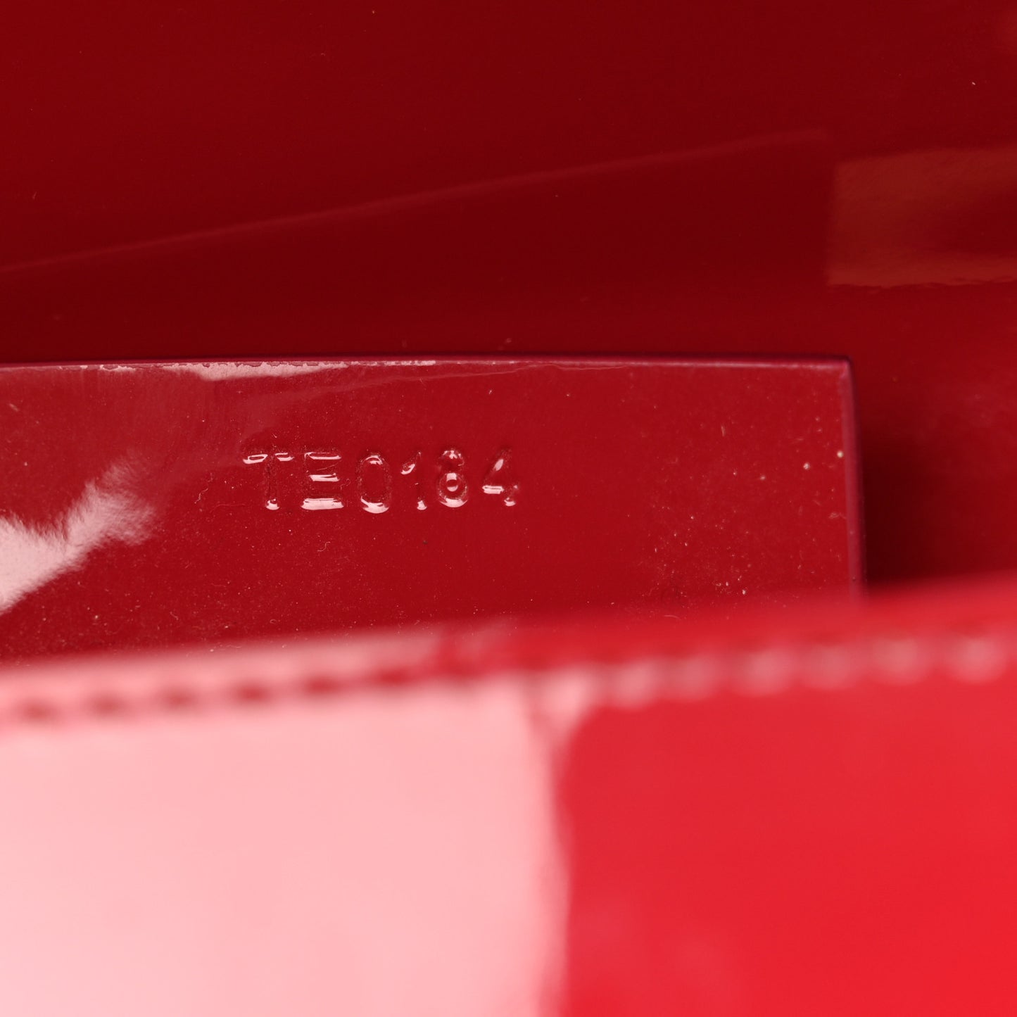Patent Calfskin Mini Pandora Box Crossbody Bag Red
