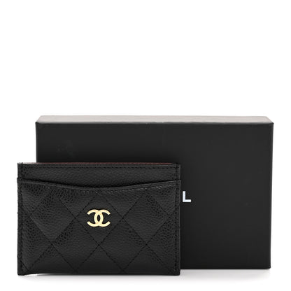 Chanel Caviar Quilted Card Holder Black 9 of 9