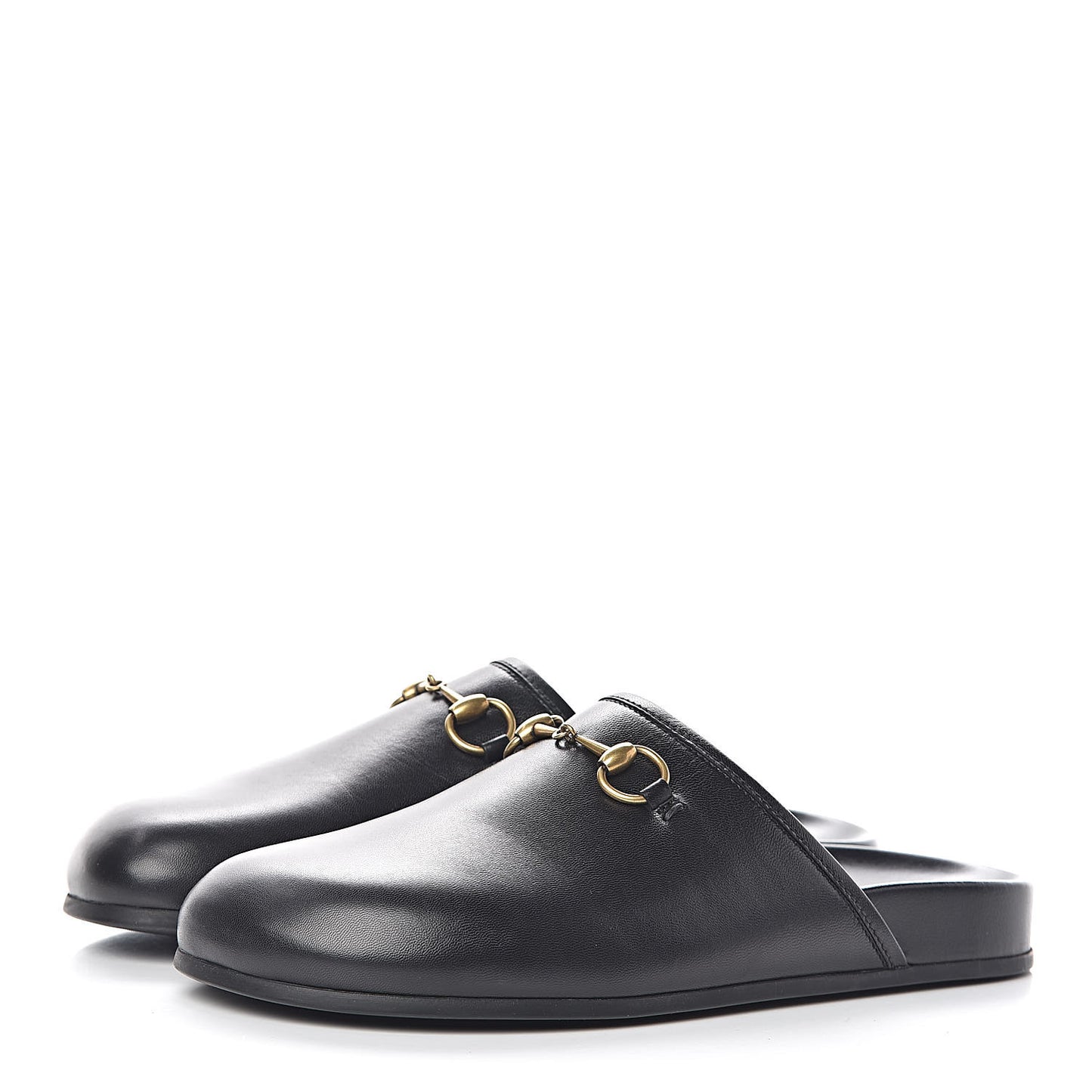 Malaga Kid Womens Horsebit River Slippers 36 Black