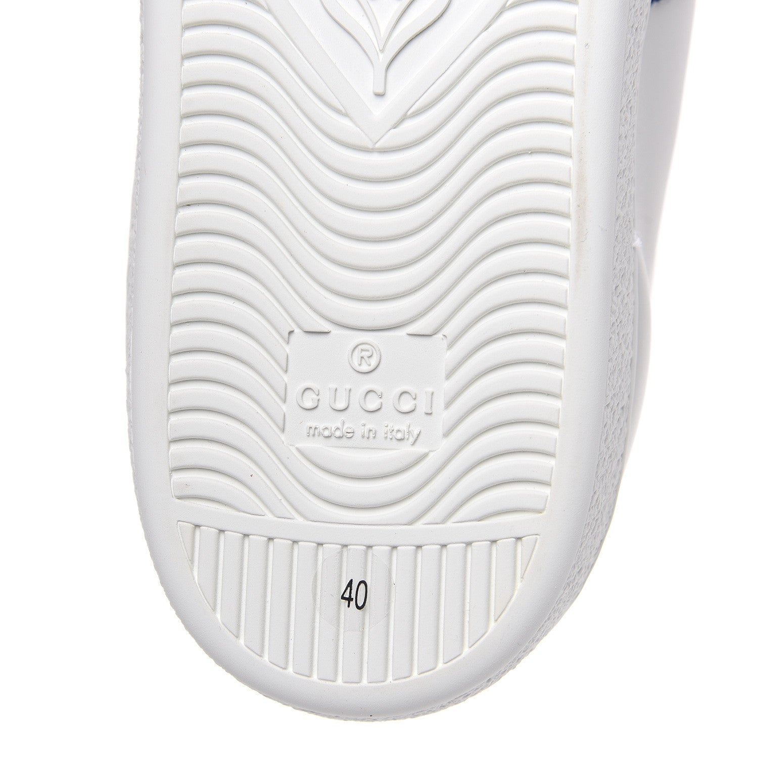 Gucci Calfskin Sequins Web Cat Womens Ace Sneakers 40 White 8 of 11