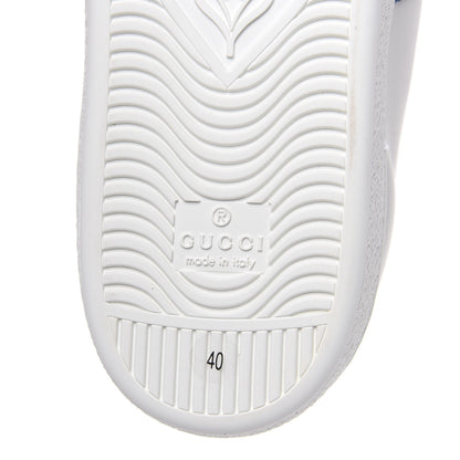 Gucci Calfskin Sequins Web Cat Womens Ace Sneakers 40 White 8 of 11