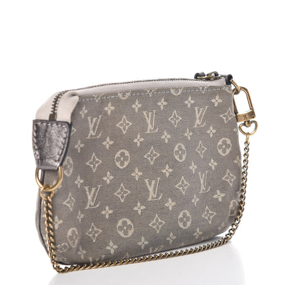 Louis Vuitton Monogram Idylle Mini Pochette Accessories Platine 3 of 6