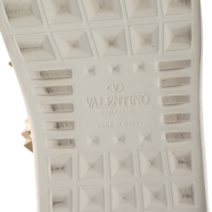 Valentino Garavani Calfskin Rockstud Untitled Open Sneakers 39 White 7 of 10