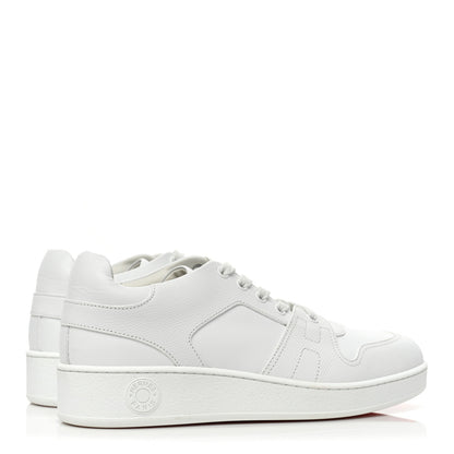 Hermes Epsom Calfskin Womens Free Sneakers 38.5 White 4 of 9