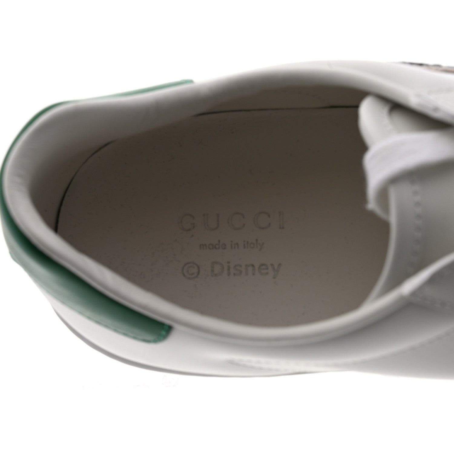 Gucci X DISNEY Calfskin Miro Soft Web Donald Duck Womens Ace Sneakers 41 White New Shamarock 6 of 9