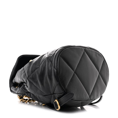 Chanel Lambskin Quilted Chanel 19 Backpack Black 4 of 10