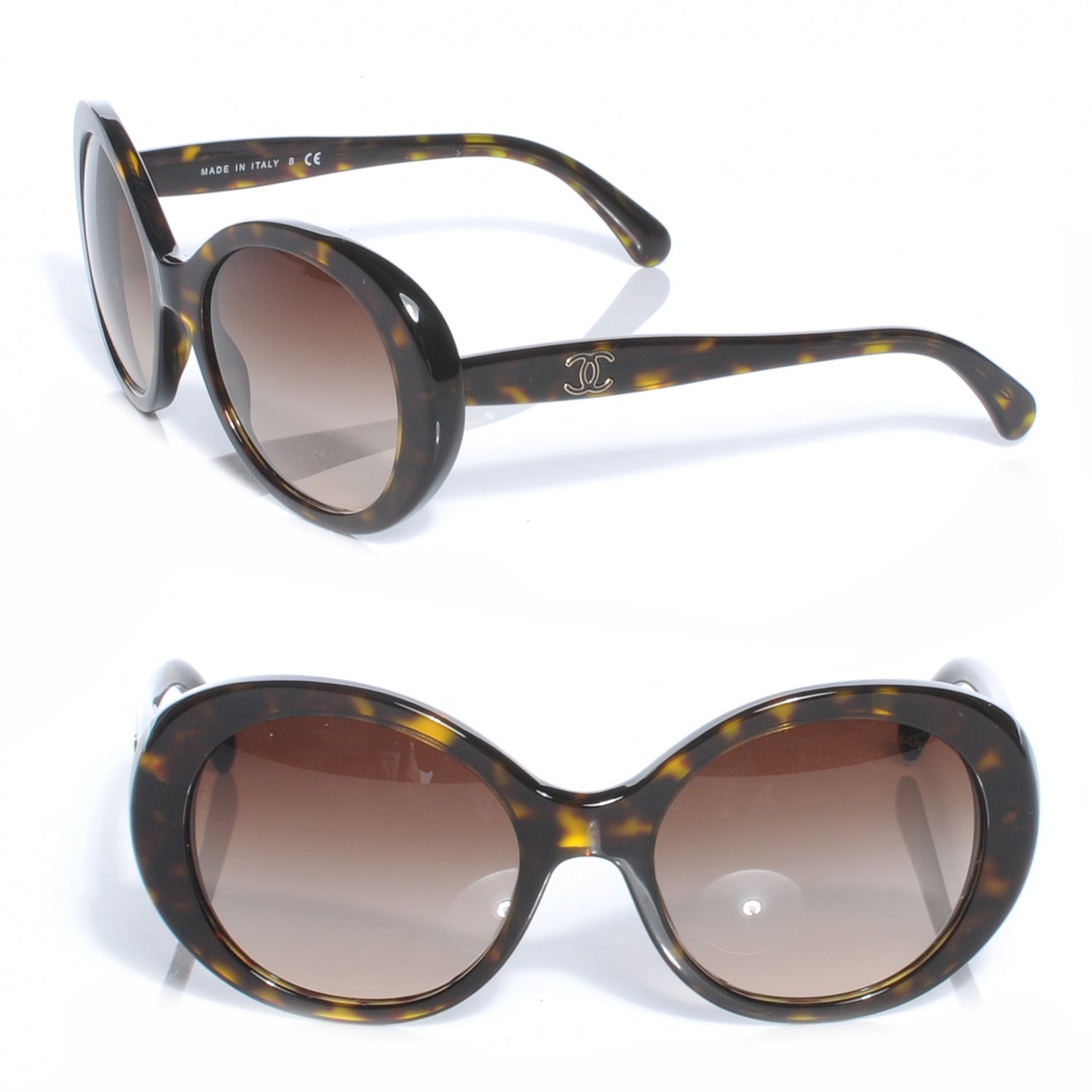 Chanel Tortoise Shell CC Sunglasses 5238 1 of 6
