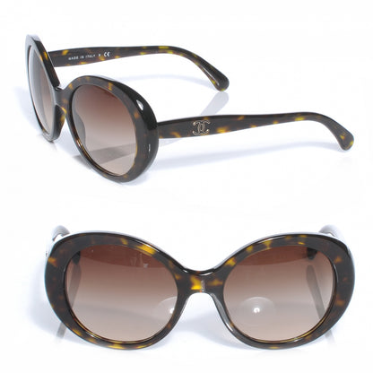 Chanel Tortoise Shell CC Sunglasses 5238 1 of 6