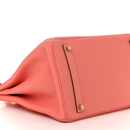 Hermes Taurillon Clemence Birkin 35 Crevette 8 of 9