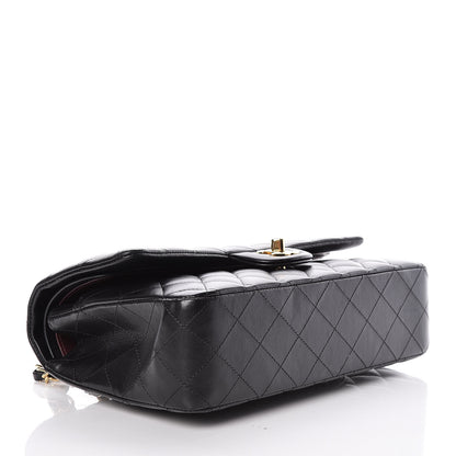 Chanel Lambskin Quilted Medium Double Flap Black 5 of 11