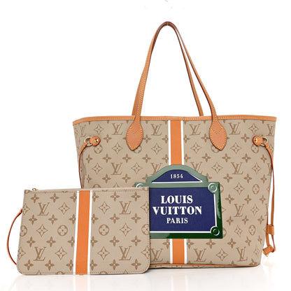 Louis Vuitton Monopaname Neverfull MM Beige Ocher 3 of 11