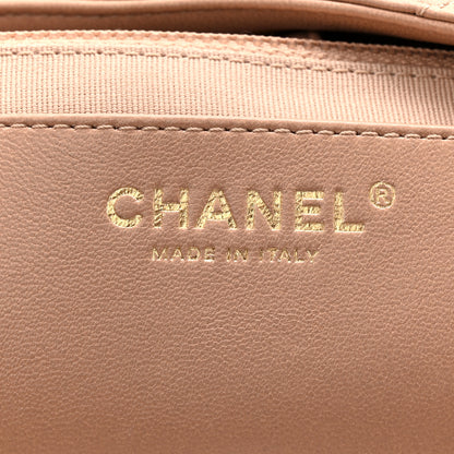 Chanel Lambskin Quilted Large CC Funky Town Hobo Beige 6 of 10