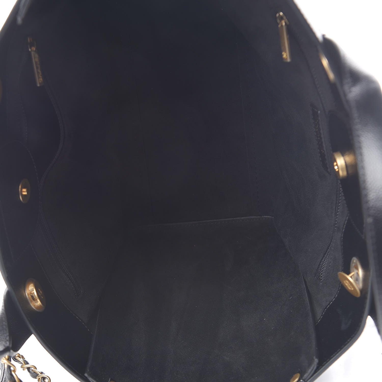 Chanel Caviar Small Studded Deauville Tote Black 6 of 16