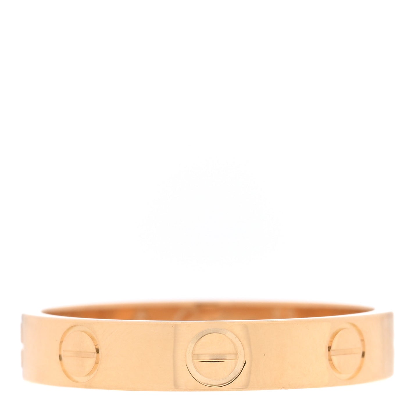 18K Yellow Gold 3.5mm LOVE Wedding Band Ring 53 6.5