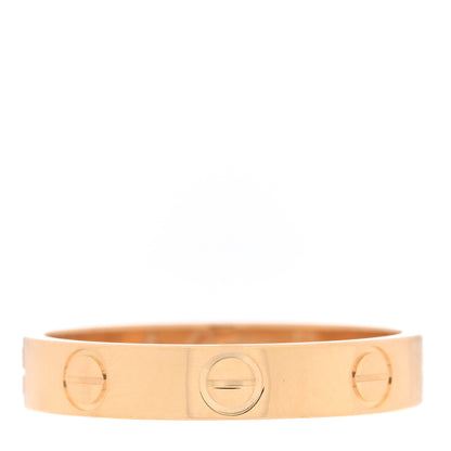 Cartier 18K Yellow Gold 3.5mm LOVE Wedding Band Ring 53 6.5 3 of 4