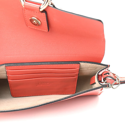 Chloe Suede Calfskin Mini Faye Shoulder Bag Earthy Red 4 of 9