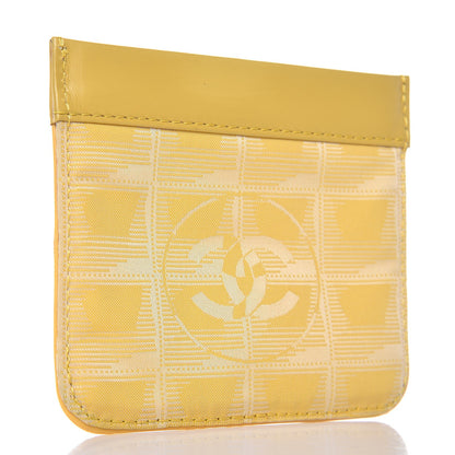 Chanel Nylon Travel Ligne Coin Pouch Yellow 3 of 7