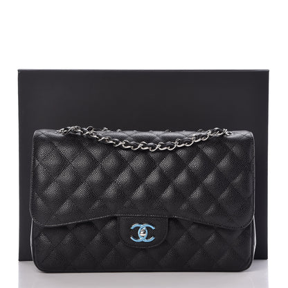 Chanel Caviar Quilted Jumbo Double Flap Black 9 of 9