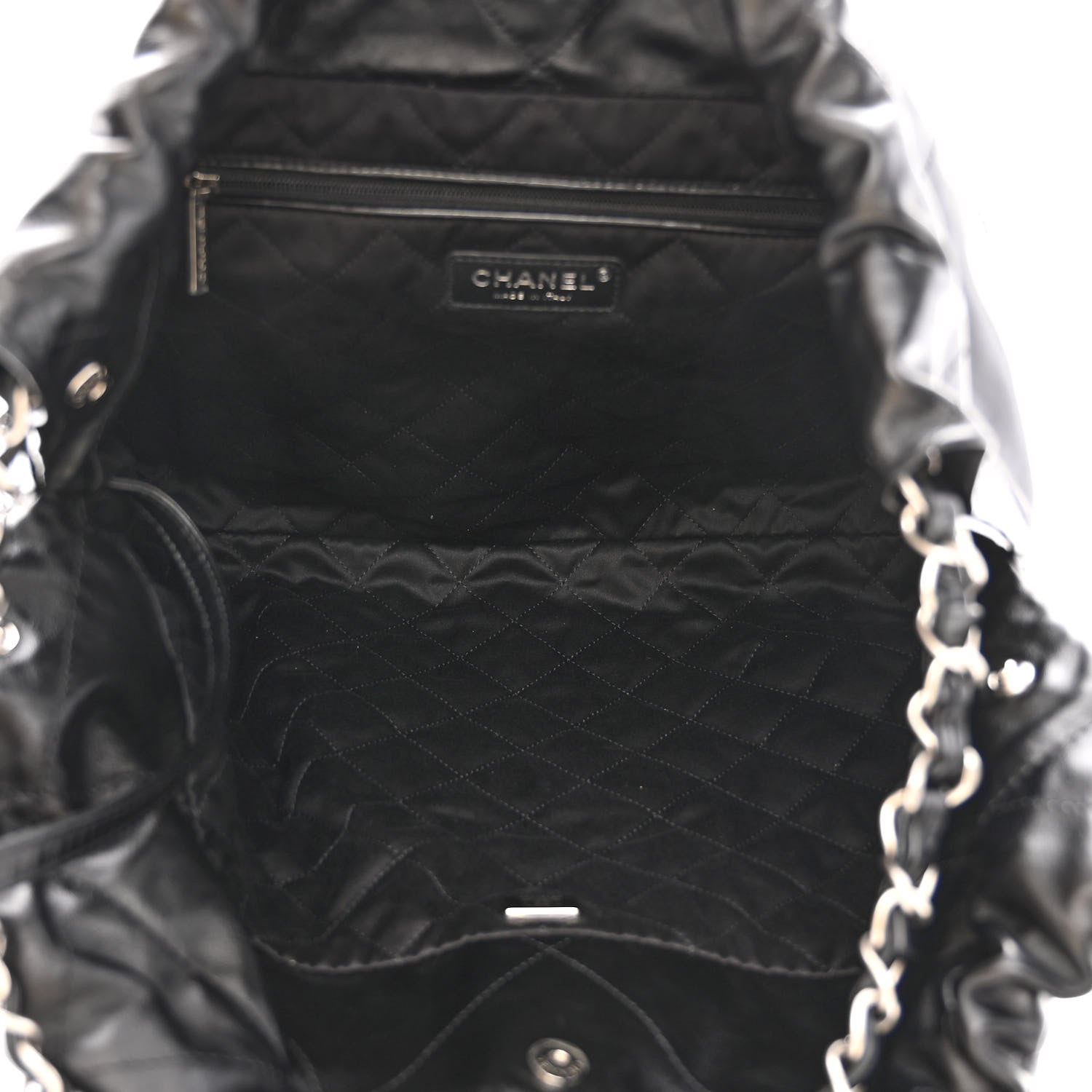Chanel Shiny Calfskin Quilted Chanel 22 Black 5 of 11