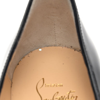 Christian Louboutin Patent New Very Prive 120 Pumps 39 Black Red 10 of 11
