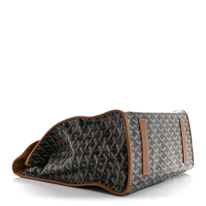 Goyard Goyardine Saint Leger Soft Briefcase Backpack Black Gold 4 of 10