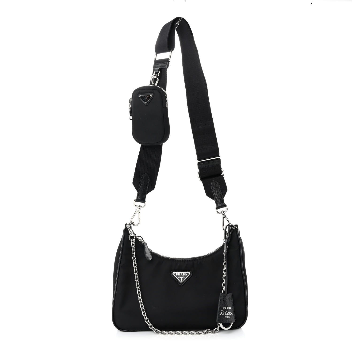 Prada Nylon Re-Edition 2005 Shoulder Bag Black 1 of 9