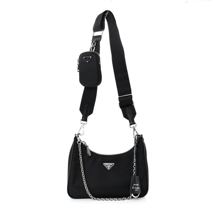 Prada Nylon Re-Edition 2005 Shoulder Bag Black 1 of 9
