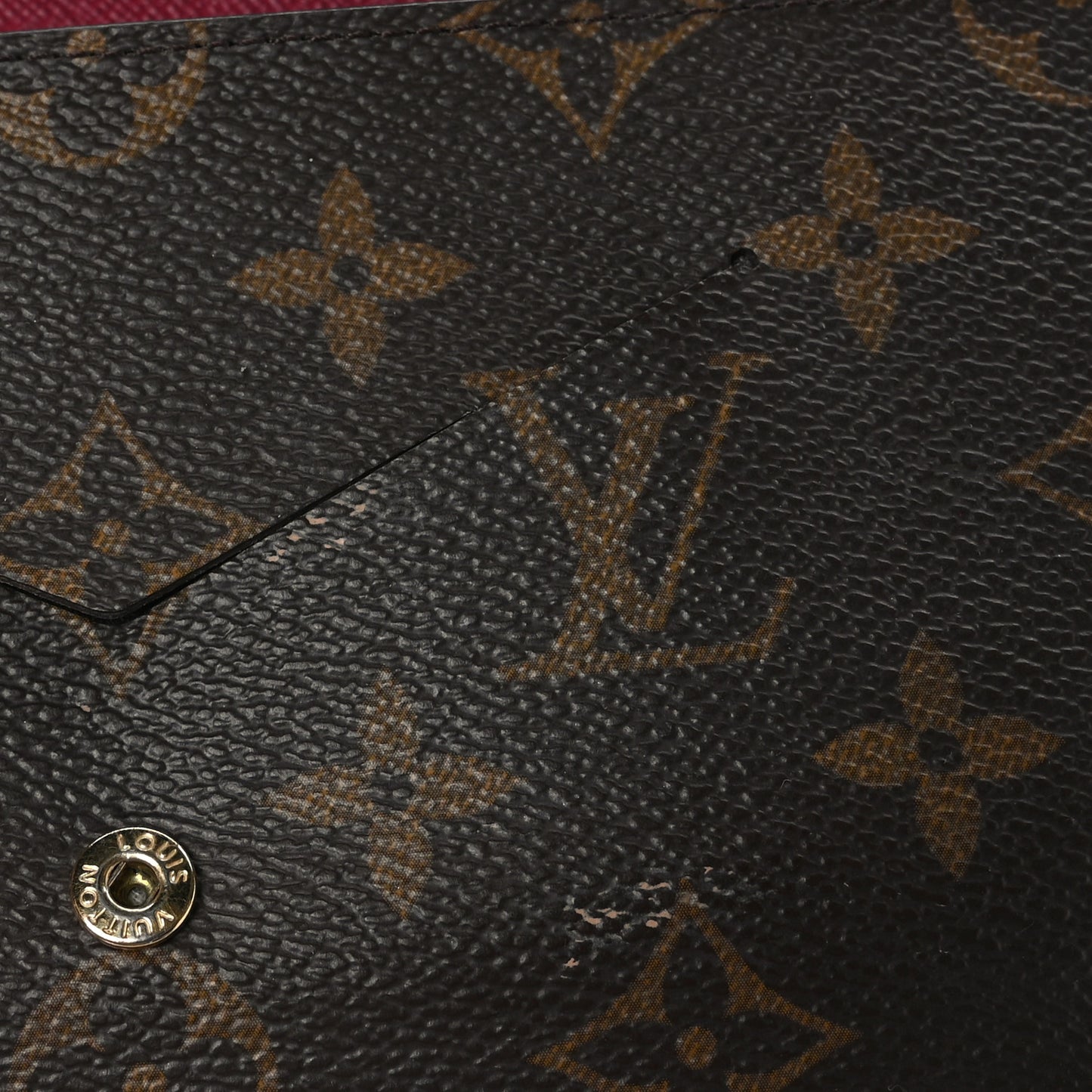 LOUIS VUITTON Monogram Jeanne Wallet Fuchsia
