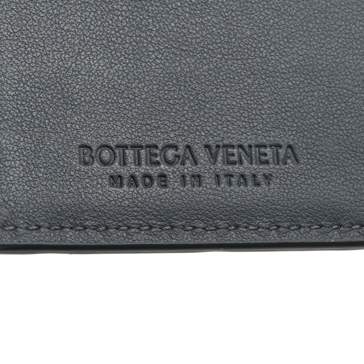 Bottega Veneta Calfskin Intrecciato Flap Card Case Thunder 6 of 7
