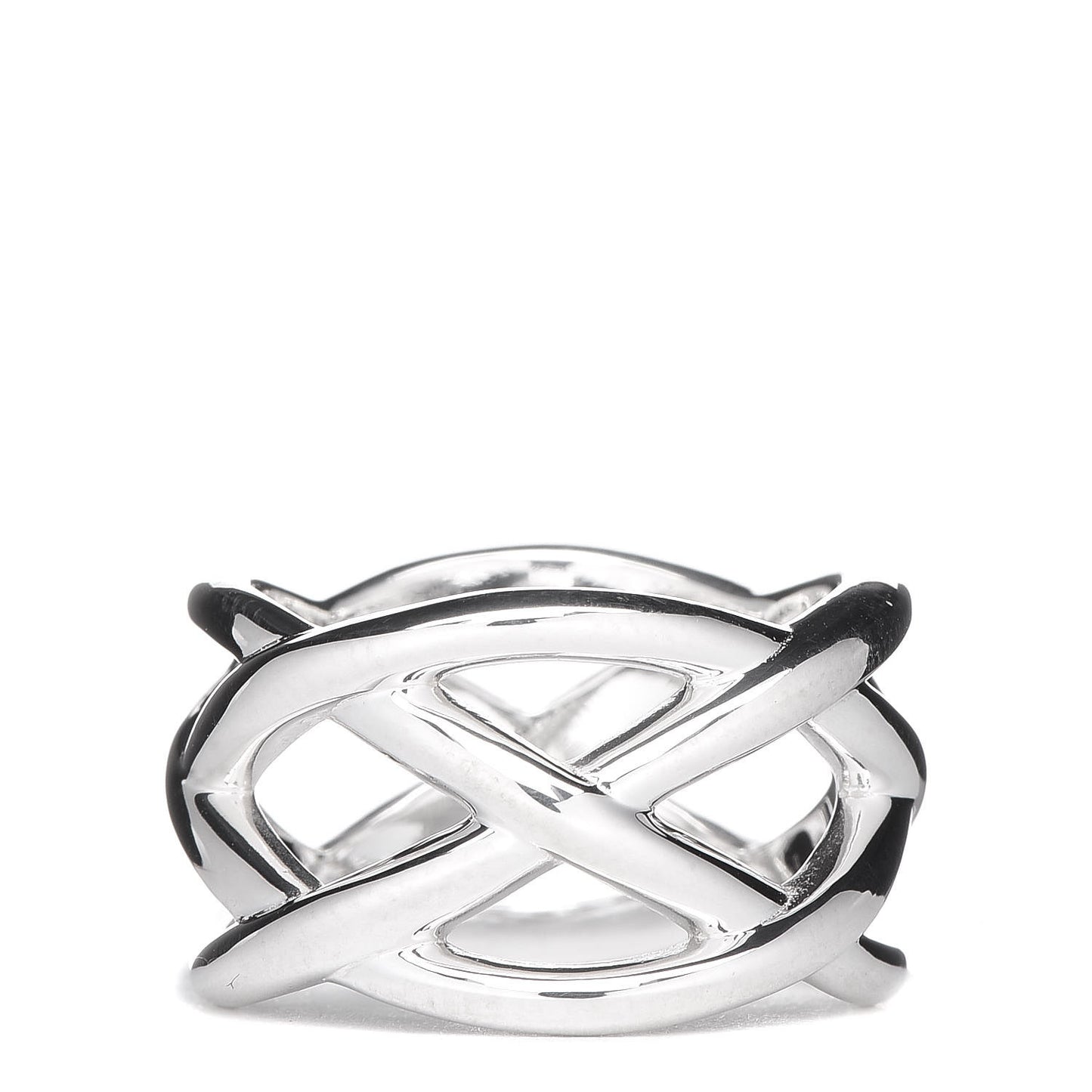Sterling Silver Weave Ring 50 5.5