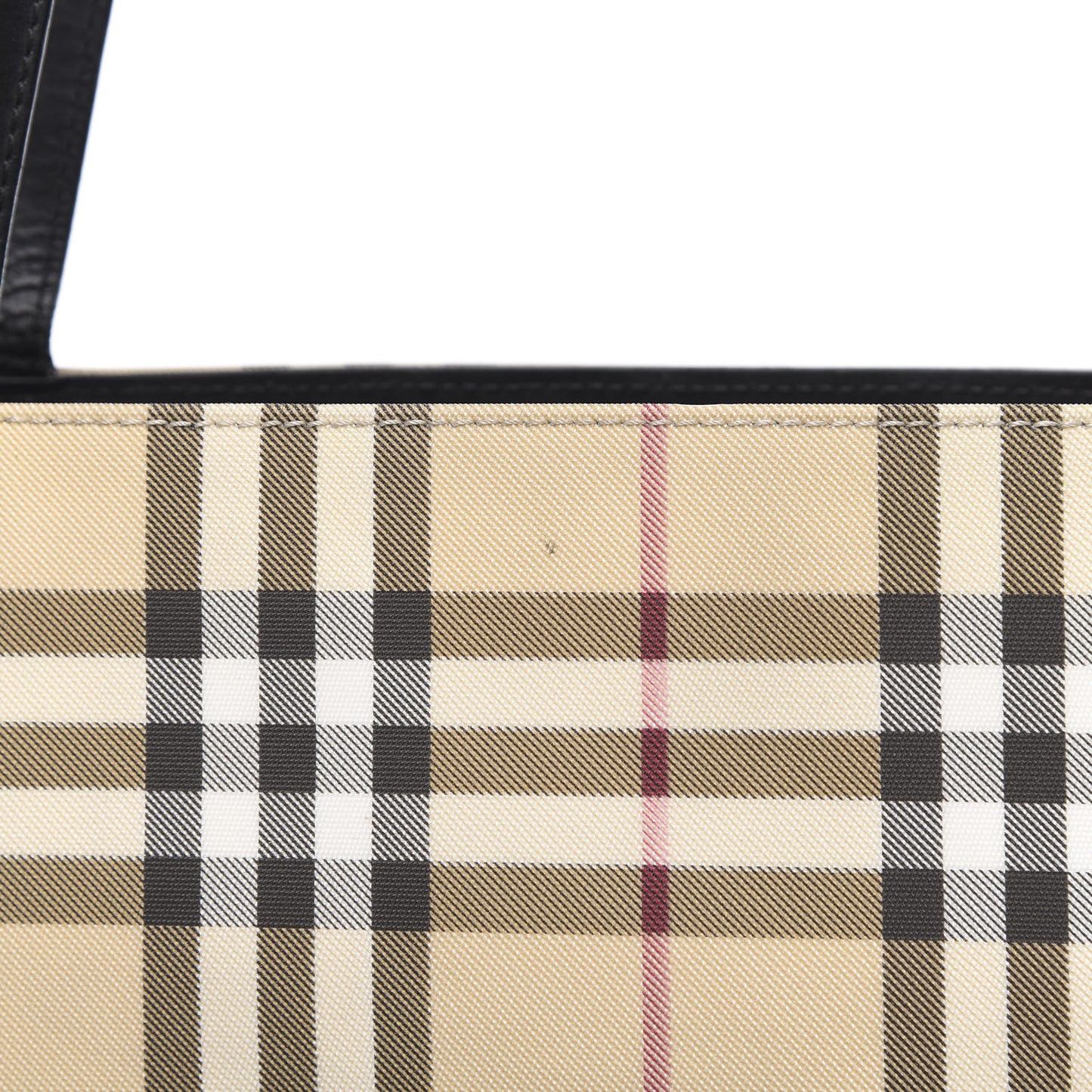 House Check Tote Black