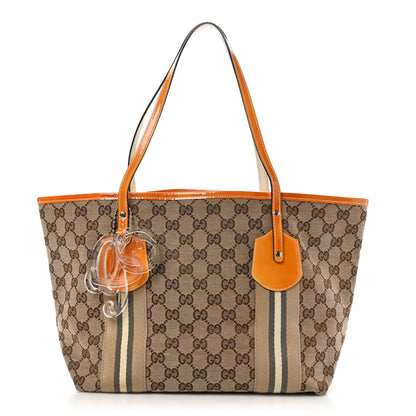 Gucci Monogram Web Medium Jolie Tote Yellow 1 of 10