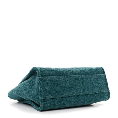 Chanel Lurex Boucle Small Deauville Tote Turquoise 4 of 10