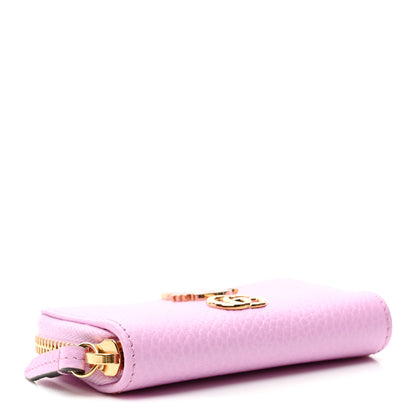 Gucci Dollar Calfskin Bosco Zip Around Key Case Malva 4 of 7