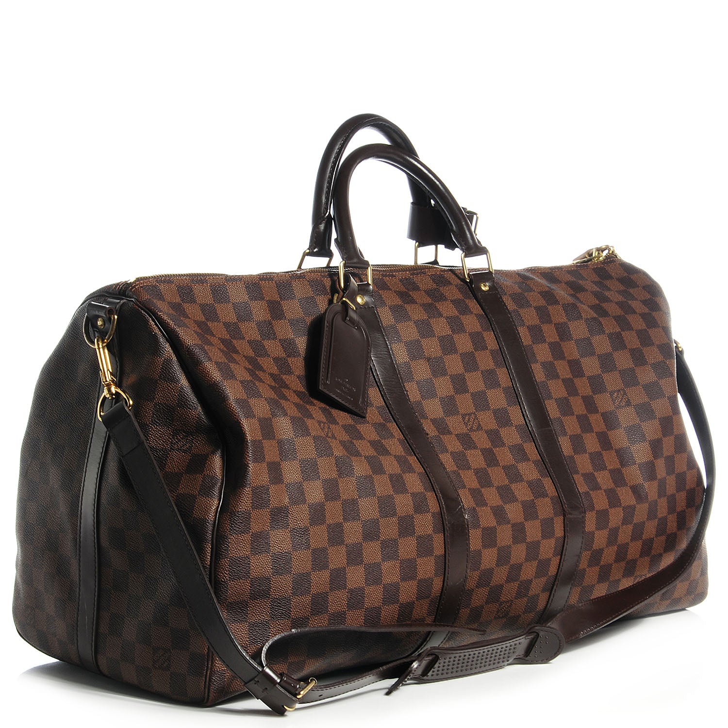 Louis Vuitton Damier Ebene Keepall Bandouliere 55 3 of 7